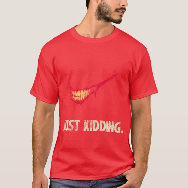 T-shirt Just Kidding retro (Devant)
