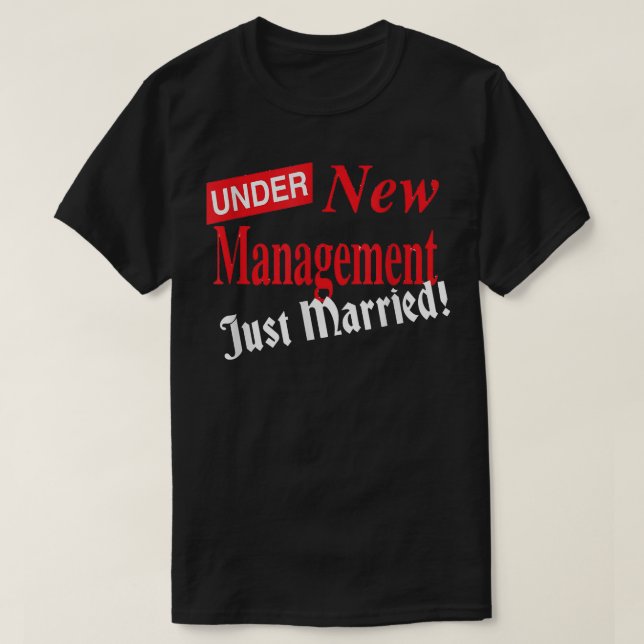 T-shirt Just Married for Groom Bride Wedding Newlyweds Men (Design devant)