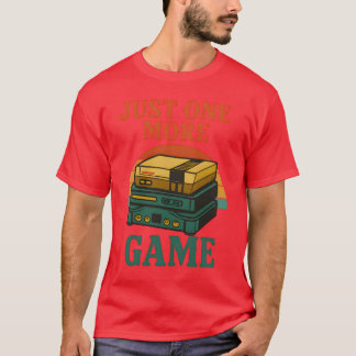 T-shirt Just One More Game Vintage Console Stack family