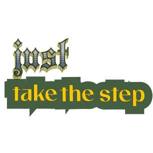 T-shirt Just Take the Step – Motivational Typography Desig