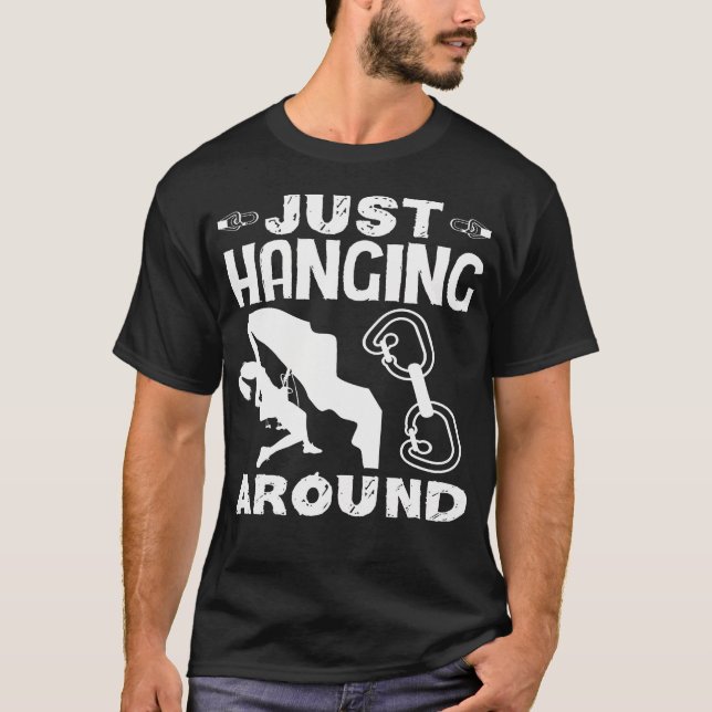 T-shirt Juste à traîner Funny Escalade (Devant)