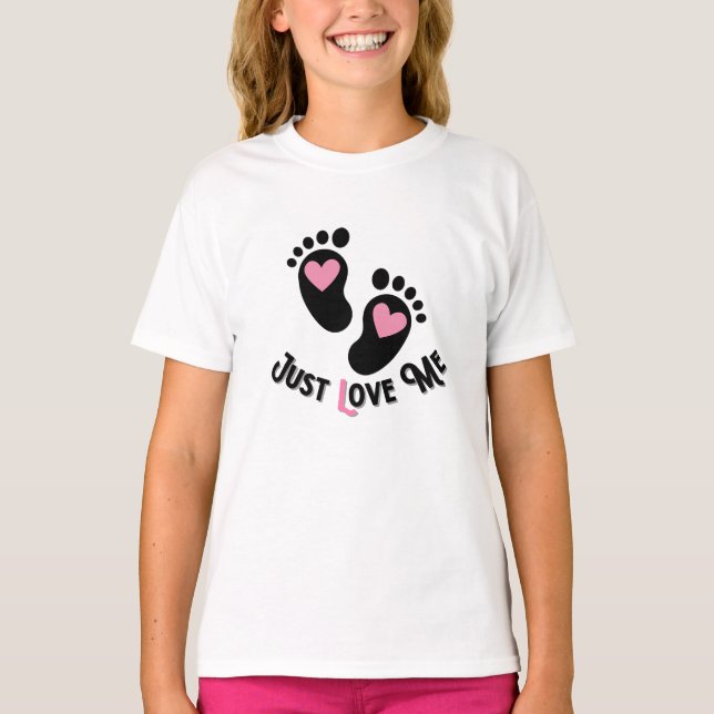 T-shirt Juste Aimez-moi.w (Devant)