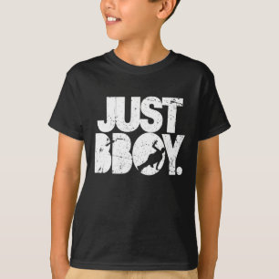 T-shirt juste bboy - blanc affligé