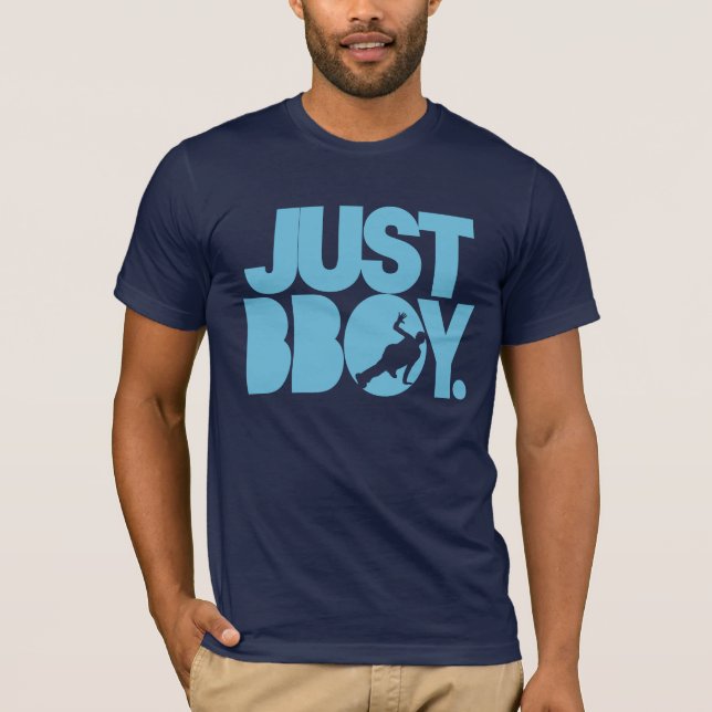 T-shirt juste bboy - bleu (Devant)