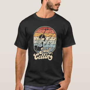 T-shirt Juste Cellin Rétro Violoncelle Drôle Violoncellist