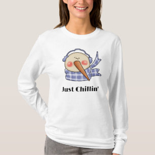 T-shirt Juste Chillin' Silly Snowman
