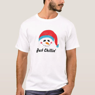 T-shirt Juste Chillin Snowman