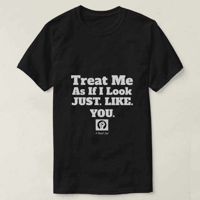 T-shirt JUSTE. COMME. VOUS. - Une chemise MisterP (Design devant)