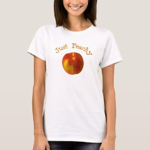T-shirt Juste couleur pêche