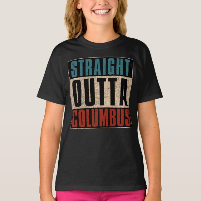 T-shirt Juste devant Columbus Ohio OH USA (Devant)