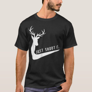 T-shirt Juste Drôle Chasse au Cerf Noël - Chasseur