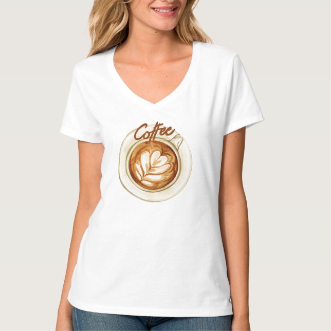 T-shirt Juste du café (Devant)