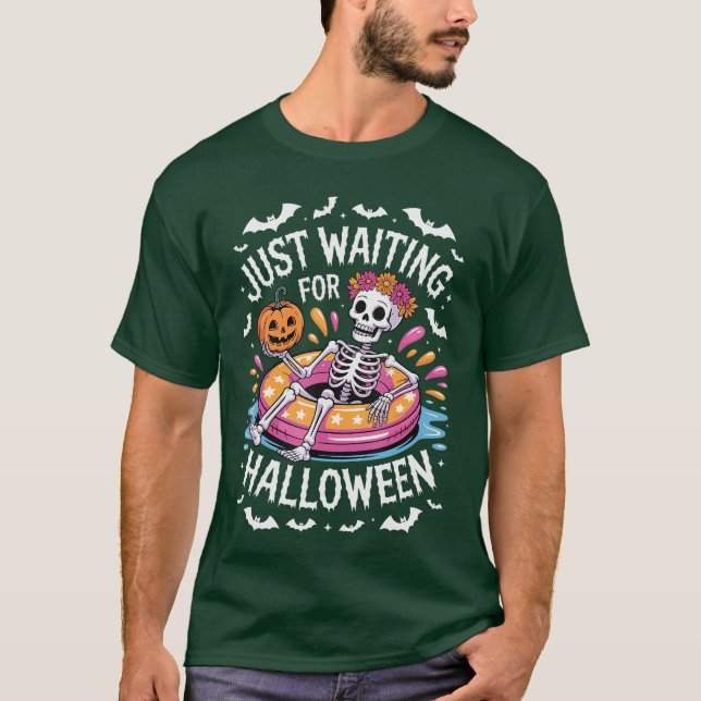 T-shirt Juste en attendant Halloween 1 2 (Devant)