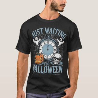 T-shirt Juste en attendant Halloween Ambiance estivale eff