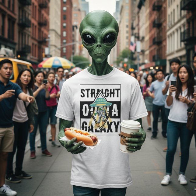 T-shirt Juste en dehors de la galaxie Alien Citation drôle (Créateur téléchargé)