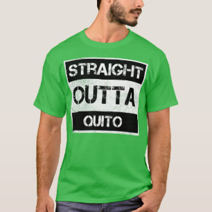 T-shirt Juste En Dehors De Quito Equateur Vintage Distress