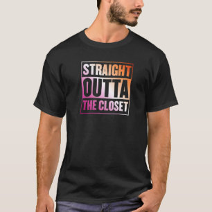 T-shirt Juste En Dehors Du Closet Lesbian Pride Esthétique