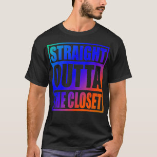 T-shirt Juste En Dehors Du Cool Closet Fier LGBT Membre