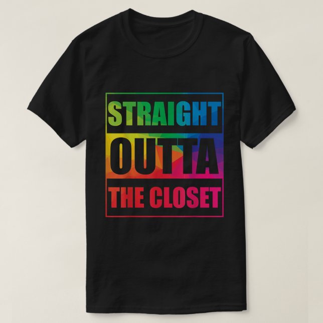 T-shirt Juste En Face Du Closet LGBT (Design devant)