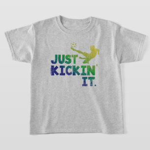 T-shirt Juste en train de jouer, Graphique de football