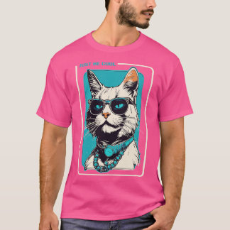 T-shirt juste être la couleur du chat coll
