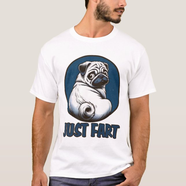T-shirt Juste Fart Doggie (Devant)