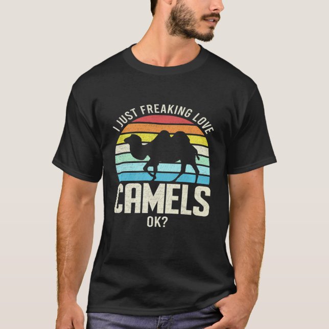 T-shirt Juste Freaking Love Camelids Ok Premium (Devant)
