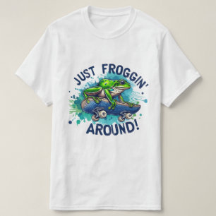T-shirt 🐸 Juste Froggin’ autour - Tee amusante et joueuse