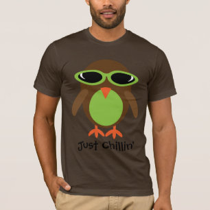 T-shirt Juste hibou de Chillin avec des nuances