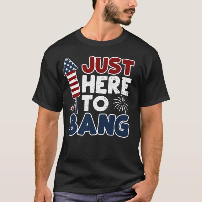 T-shirt Juste ici pour Bang (Devant)