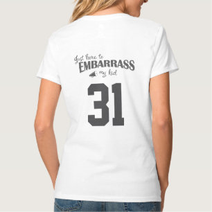 T-shirt Juste ici pour Embarrasser mon enfant