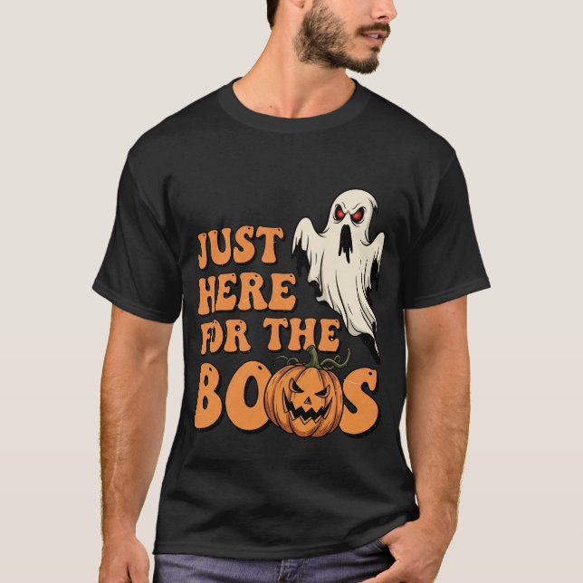 T-shirt Juste ici pour le BOOS Funny Halloween 4 (Devant)