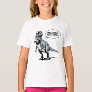T-shirt Juste ici pour le Rar - Retro Dinosaur