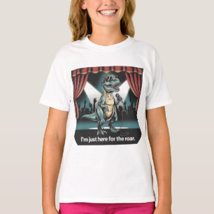 T-shirt Juste ici pour le Rar - Retro Dinosaur
