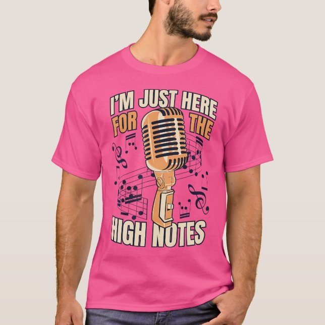 T-shirt Juste Ici Pour Les Hautes Notes Opéra Lover Ope (Devant)