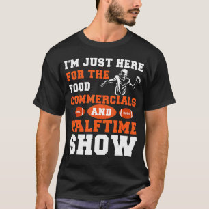 T-shirt Juste Ici Pour Les Publicités Alimentaires À Demi-