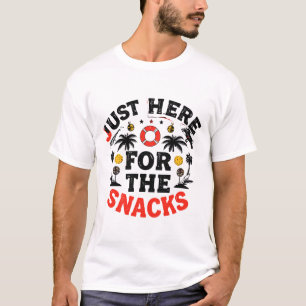 T-shirt Juste ici pour les snacks : Le seul engagement soc