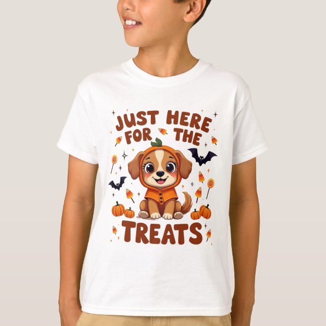 T-shirt Juste Ici Pour Les Soins Halloween (Devant)