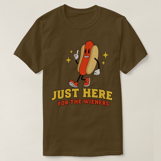 T-shirt Juste ici pour les viennoiseries (Design devant)