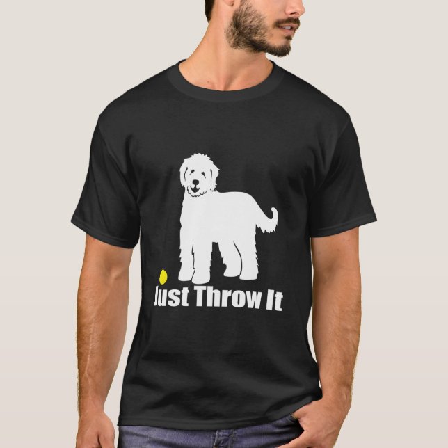 T-shirt Juste Jeter Nicker Goldendoodle Labradoodle (Devant)