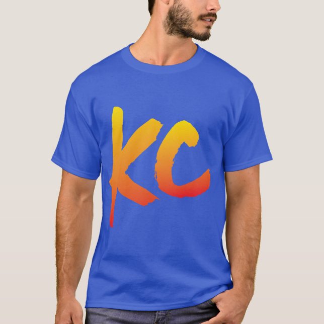 T-shirt Juste KC rouge fondu (Devant)