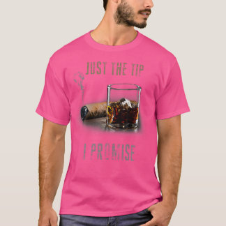 T-shirt Juste la pointe, je le promets Cigare pour hommes