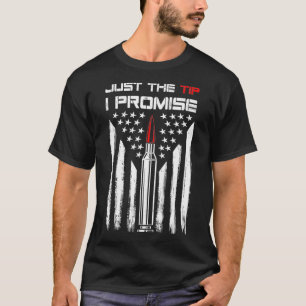 T-shirt Juste La Promesse Conseil Puce American Flag Gun L