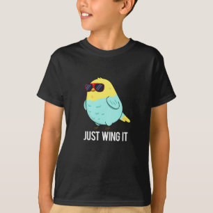 T-shirt Juste l'aile il drôle jeu d'oiseaux Dark BG