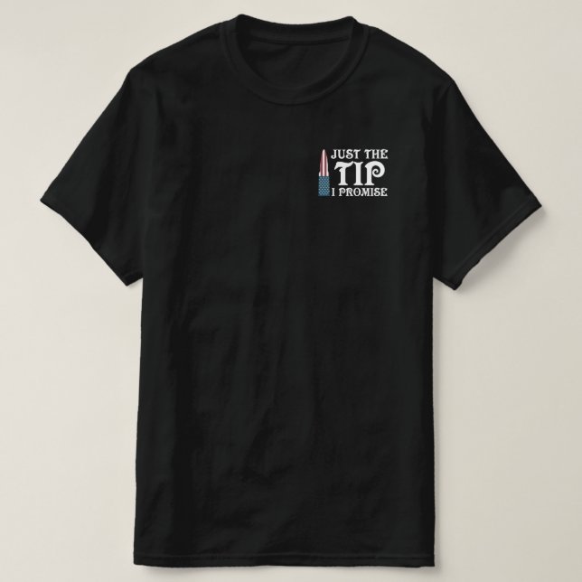 T-shirt Juste Le Conseil Je Promets Drapeau Américain (Design devant)