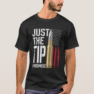 T-shirt Juste Le Conseil Je Promets Puce American Flag Gun