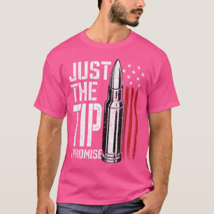 T-shirt Juste Le Conseil Je Promets Puce American Flag Gun