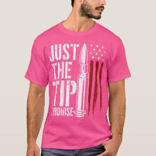 T-shirt Juste Le Conseil Je Promets Puce American Flag Gun