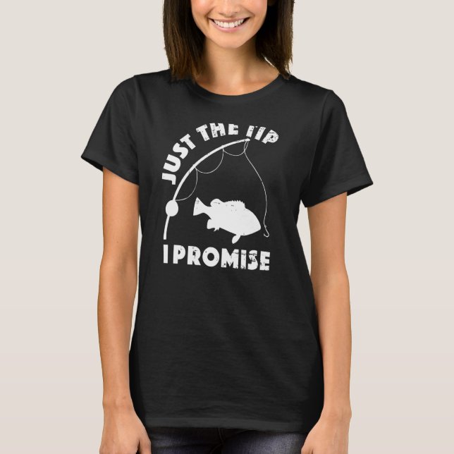 T-shirt Juste Le Conseil Promet Pêche Double Signification (Devant)