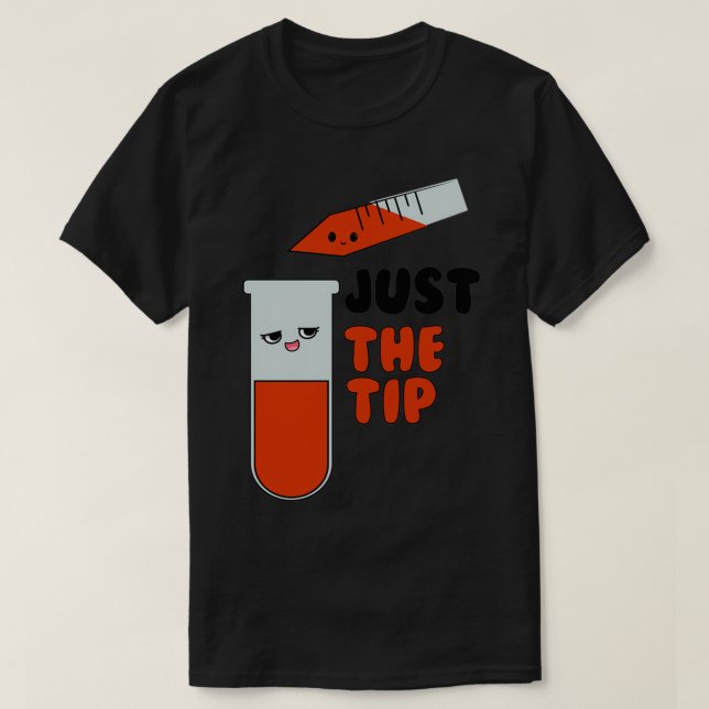 T-shirt Juste le pourboire Médicale pipette Science de lab (Design devant)